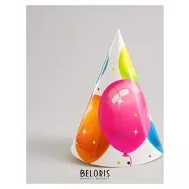 Колпак бумажный «Кристальные шары», набор 6 шт.