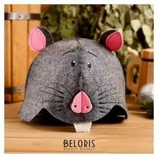 Колпак для бани шапка "Символ года. мальчик", экофетр