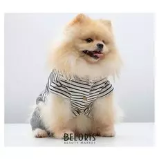 Комбинезон демисезонный на меховом подкладе, M (ОШ 26-30, ОГ 36-40, ДС 28 см), белый