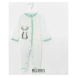 Комбинезон детский, цвет зеленый/горох, рост 74 см