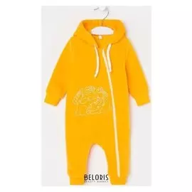 Комбинезон детский, цвет жёлтый, рост 62
