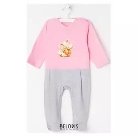 Комбинезон для девочки, цвет розовый, рост 68-74 см