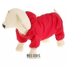 Комбинезон для собак, размер 2XL (ДС 34-36 см, ОШ 34-36 см, ОГ 44-48 см), красный