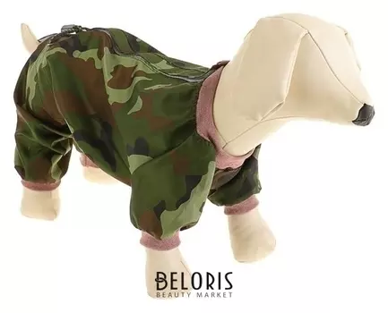 Комбинезон "Камуфляж" демисезонный для собак, размер XL (ДС 32-34 см, ОШ 32 см, ОГ 46-48 см)