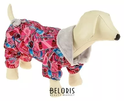 Комбинезон с меховым подкладом, XS (дс-19 см, ош-24 см, ог-30 см) микс