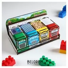 Комодик-сортер развивающий Автопарк