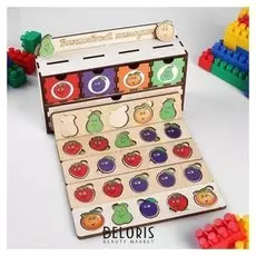 Комодик-сортер развивающий Фрукты