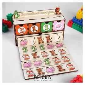 Комодик-сортер развивающий Животные