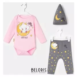 Комплект детский, цвет розовый, рост 56-62 см