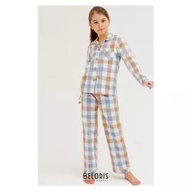 Комплект детский (Рубашка, брюки) Minaku: Home Collection Kids цвет синий, рост 122