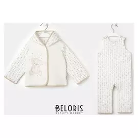 Комплект детский Teddy Bear Light Blue, цвет молочный, рост 68-74 см