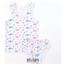 Комплект для девочки (Майка, трусы), рост 128-134 см