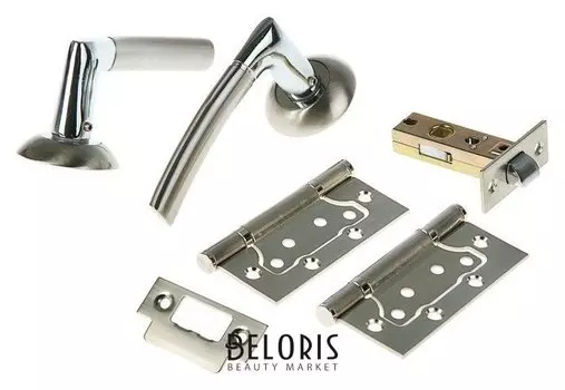 Комплект для двери "Фабрика замков" SET 01-c 100 2H SN, цвет матовый никель