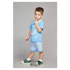 Комплект для мальчика, цвет голубой, рост 86 см (52)