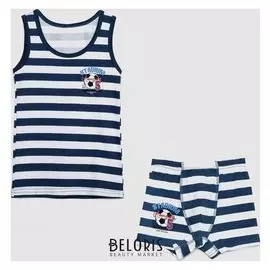 Комплект для мальчика, цвет тёмно-синий, рост 128 см