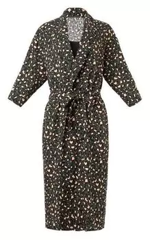 Комплект (Халат и комбинация) Kaftan, 44-46, зел/черн