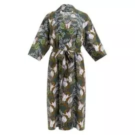 Комплект (Халат и комбинация) Kaftan, 48-50, зелен/роз