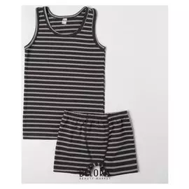 Комплект (Майка, трусы) для мальчика, цвет тёмно-синий, рост 122-128 см (5-6)