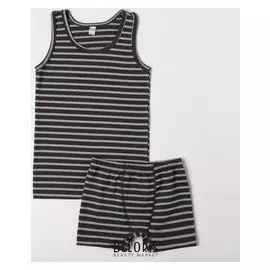 Комплект (Майка, трусы) для мальчика, цвет тёмно-синий, рост 140-146 см (9-10)