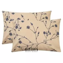 Комплект наволочек "Этель" Flowers (Вид 2) 50х70 см - 2 шт, 100% хлопок, бязь