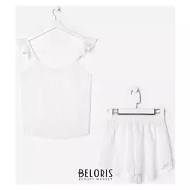 Комплект (Шорты, майка) Kaftan, 40-42, бел