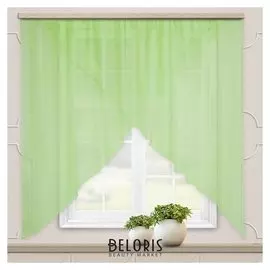 Комплект штор для кухни марианна 300х160см, светло-зеленый, пэ 100%