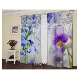 Комплект штор дюшес 150х325 см-2 шт, габардин, пэ 100%, 145г/м2