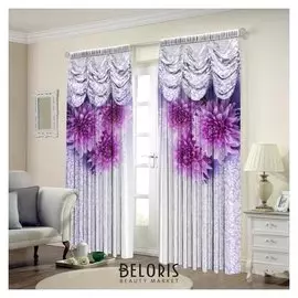 Комплект штор матильда 150х325 см-2 шт, габардин, пэ 100%, 145г/м2