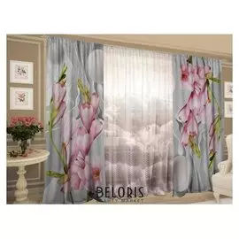 Комплект штор Во сне шторы (147х267-2 шт), тюль (147х267-2шт), габардин, пэ 100%