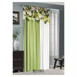 Комплект штор верона штора (147х267 см), тюль (147х267 см), габардин, пэ 100%