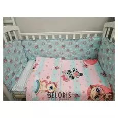 Комплект в кроватку 6 пр. «Малыши совушки»