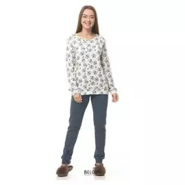 Комплект женский (Кофта, брюки), размер 54