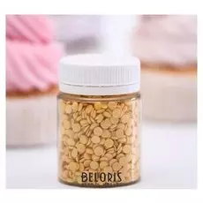 Кондитерская посыпка «Конфетти», перламутрово-жёлтая, 42 г