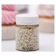 Кондитерская посыпка «Мини-сердечки», перламутрово-белые, 45 г