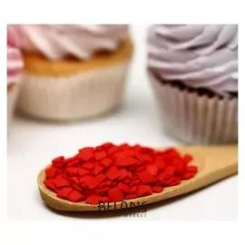 Кондитерская посыпка"Ромбики",красные, 50 г