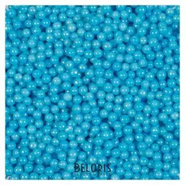 Кондитерская посыпка "Сахарные шарики" 4 мм, синие перламутровые, 50 г