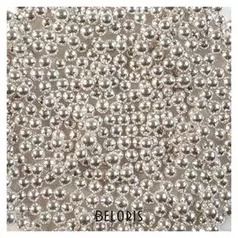 Кондитерская посыпка "Сахарные шарики" 6 мм, серебро, 50 гр