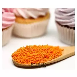 Кондитерская посыпка "Вермишель", оранжевая, 50 г