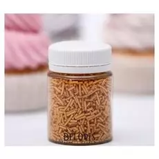 Кондитерская посыпка «Вермишель», золотая, 42 г