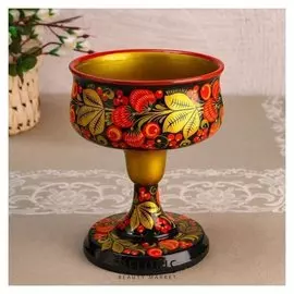 Конфетница 20х15 см, хохлома