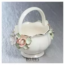 Конфетница "Флоренция", цветная лепка, 20 см