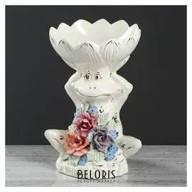 Конфетница "Лягушка" цветная лепка