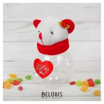 Конфетница «Мишутка», с сердцем, 100 г, виды