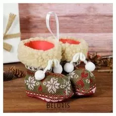 Конфетница «Сапожки», с бомбошками, вместимость 100 г