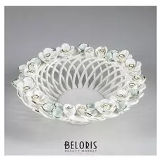 Конфетница "Василиса", цветная лепка, плетение, 9 см