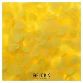 Конфетти, 0,5 мм, 20 г, цвет жёлтый