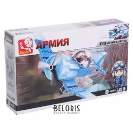 Конструктор армия «Самолёт разведчик», 128 деталей