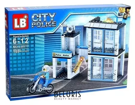 Конструктор блочный «Полиция»