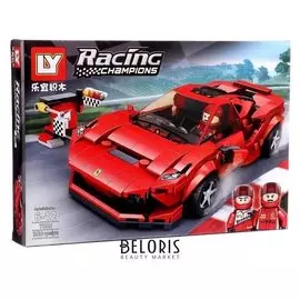 Конструктор блочный «Спорткар», 358 деталей