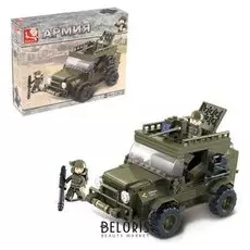 Конструктор Боевой джип 221 деталь